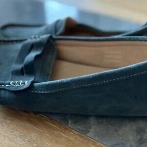 Osslue ~ Blue Suede Leather Driving Loafers ~ sz 8